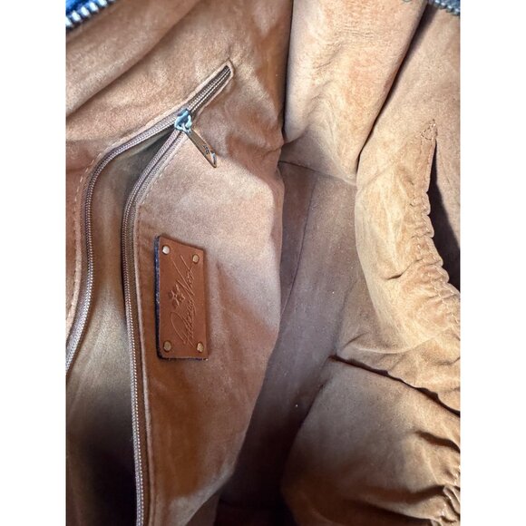 Patricia Nash Floral Tapestry Handbag W/ Black Leather Accents Adjustable Strap - Picture 11 of 14